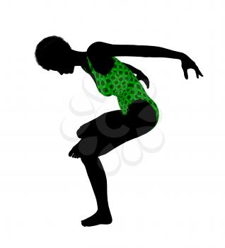 Royalty Free Clipart Image of a Gymnast