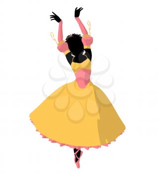 Royalty Free Clipart Image of a Ballet Dancer