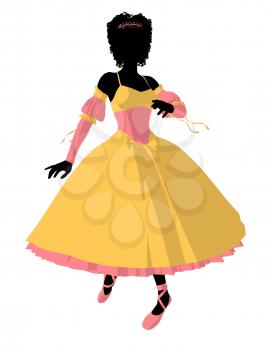 Royalty Free Clipart Image of a Ballet Dancer