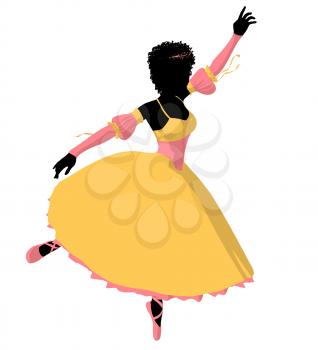 Royalty Free Clipart Image of a Ballet Dancer