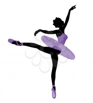 Royalty Free Clipart Image of a Ballerina