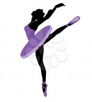 Royalty Free Clipart Image of a Ballerina