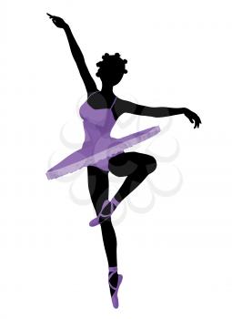 Royalty Free Clipart Image of a Ballerina