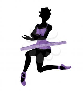 Royalty Free Clipart Image of a Ballerina