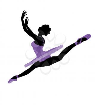 Royalty Free Clipart Image of a Ballerina