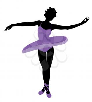 Royalty Free Clipart Image of a Ballerina