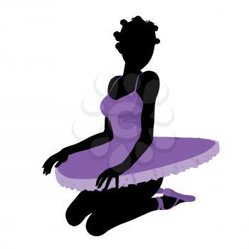 Royalty Free Clipart Image of a Ballerina