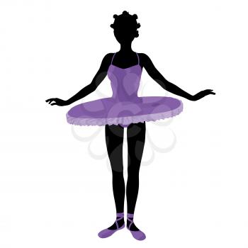 Royalty Free Clipart Image of a Ballerina