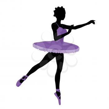 Royalty Free Clipart Image of a Ballerina