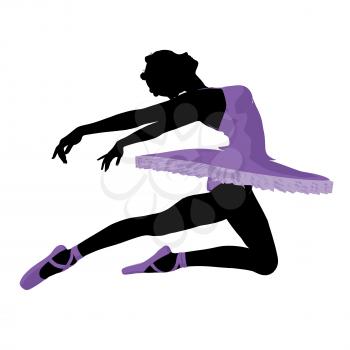 Royalty Free Clipart Image of a Ballerina