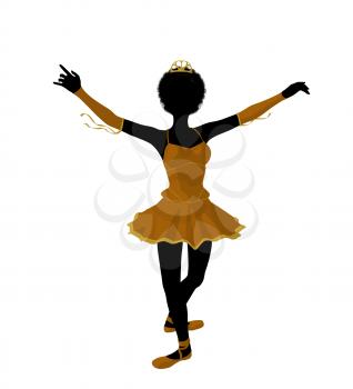 Royalty Free Clipart Image of a Ballet Dancer