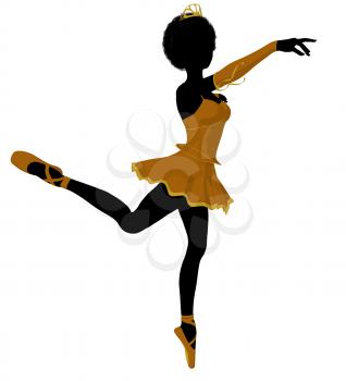 Royalty Free Clipart Image of a Ballet Dancer