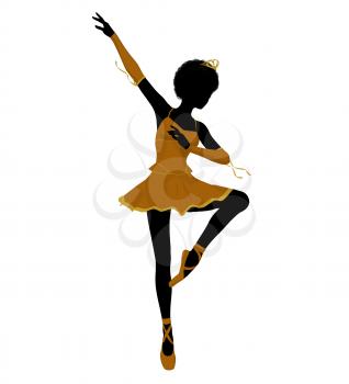 Royalty Free Clipart Image of a Ballet Dancer