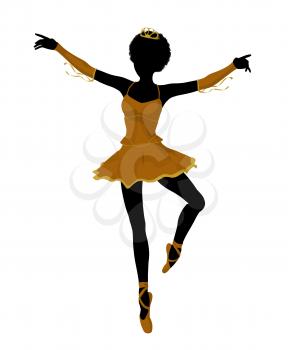 Royalty Free Clipart Image of a Ballet Dancer