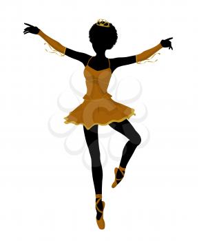 Royalty Free Clipart Image of a Ballet Dancer