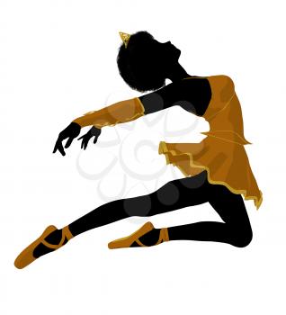 Royalty Free Clipart Image of a Ballet Dancer