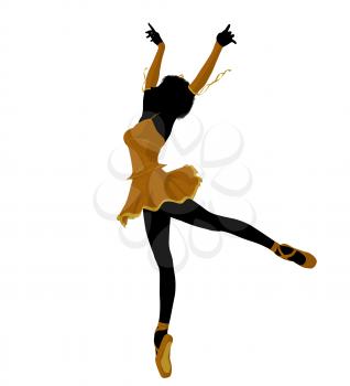 Royalty Free Clipart Image of a Ballet Dancer