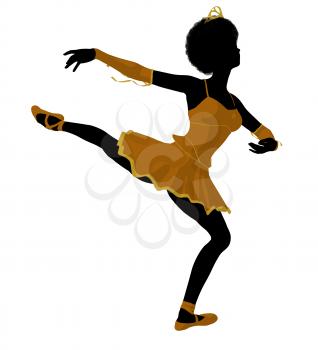 Royalty Free Clipart Image of a Ballet Dancer