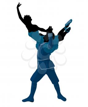 Royalty Free Clipart Image of Ballet Dancers