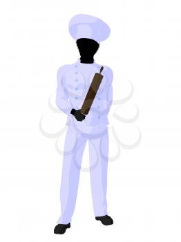 Royalty Free Clipart Image of a Chef