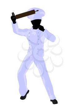 Royalty Free Clipart Image of a Chef