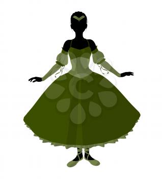 Royalty Free Clipart Image of a Ballerina