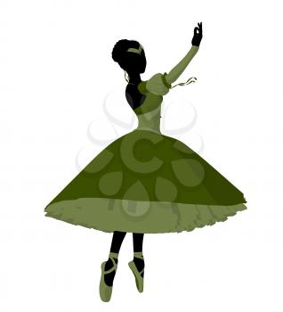 Royalty Free Clipart Image of a Ballerina