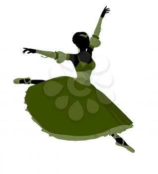 Royalty Free Clipart Image of a Ballerina