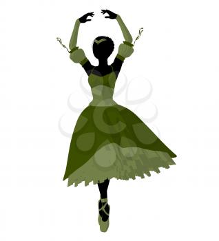 Royalty Free Clipart Image of a Ballerina