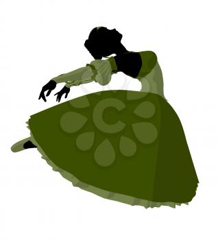 Royalty Free Clipart Image of a Ballerina