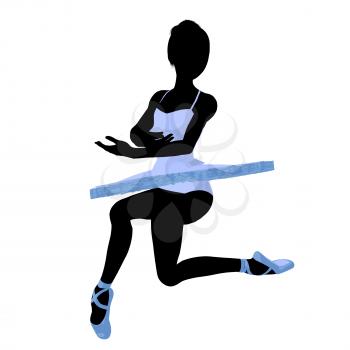 Royalty Free Clipart Image of a Ballerina Silhouette