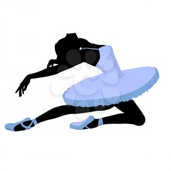 Royalty Free Clipart Image of a Ballerina Silhouette