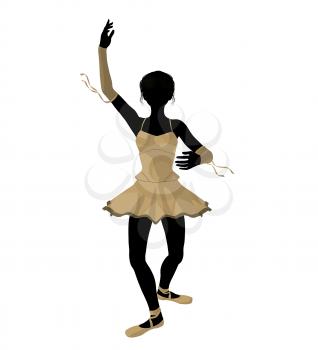 Royalty Free Clipart Image of a Ballerina