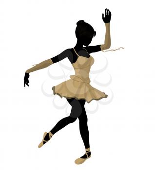 Royalty Free Clipart Image of a Ballerina