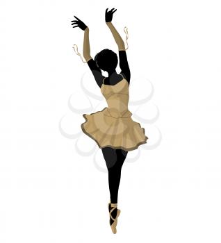 Royalty Free Clipart Image of a Ballerina