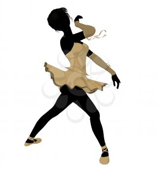 Royalty Free Clipart Image of a Ballerina