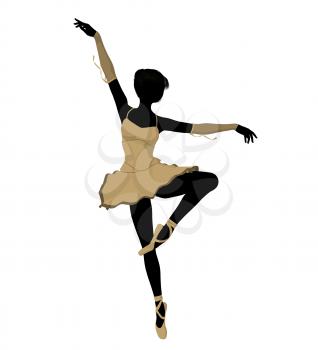 Royalty Free Clipart Image of a Ballerina