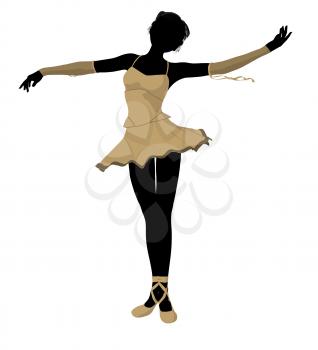 Royalty Free Clipart Image of a Ballerina