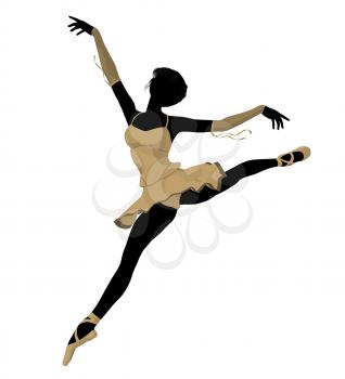 Royalty Free Clipart Image of a Ballerina