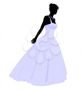 Royalty Free Clipart Image of a Bride