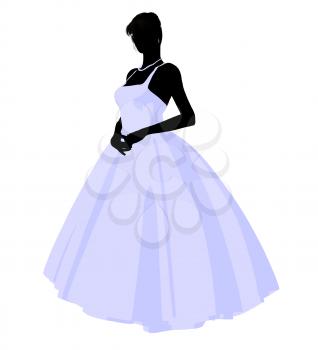 Royalty Free Clipart Image of a Bride