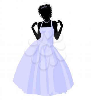 Royalty Free Clipart Image of a Bride