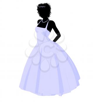 Royalty Free Clipart Image of a Bride