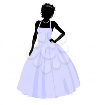 Royalty Free Clipart Image of a Bride