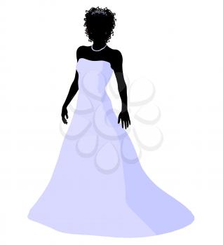 Royalty Free Clipart Image of a Bride