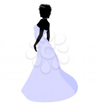 Royalty Free Clipart Image of a Bride