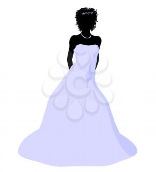 Royalty Free Clipart Image of a Bride