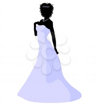 Royalty Free Clipart Image of a Bride