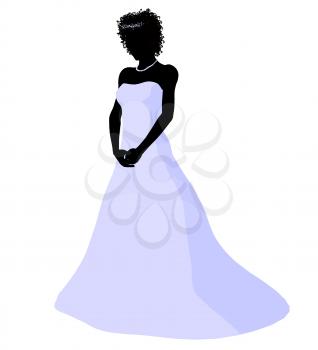 Royalty Free Clipart Image of a Bride