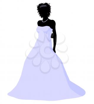 Royalty Free Clipart Image of a Bride